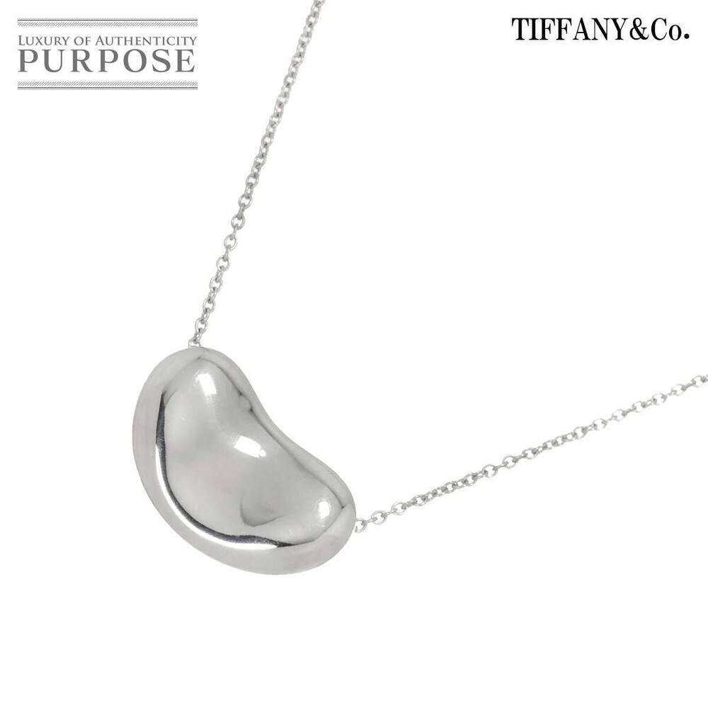 Tiffany Co Bean Necklace Silver Sv